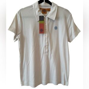⭐️NWT⭐️Tory Burch White Easy Fit Polo